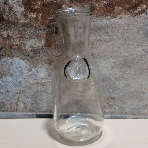 VTG Embossed Paul Masson Since 1852 Glass Milk Bottle Carafe Decanter Vase 10" N - Picture 1 of 11